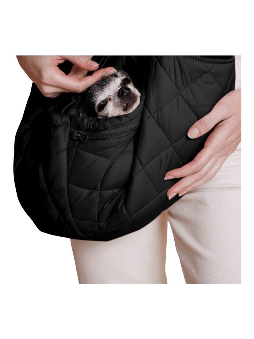 Maxbone Pet Carrier - Brand New - Black Quilted Hands-Free Dog Carrier Sling
